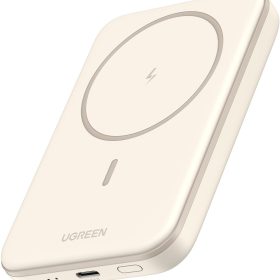 UGREEN Magnetic Power Bank 5000mAh 25207 15W, Wireless, Beige