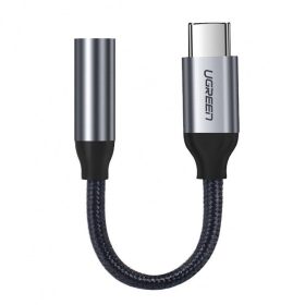 UGREEN USB-C to 3.5mm headphone 30632 jack adapter 10cm, Grey