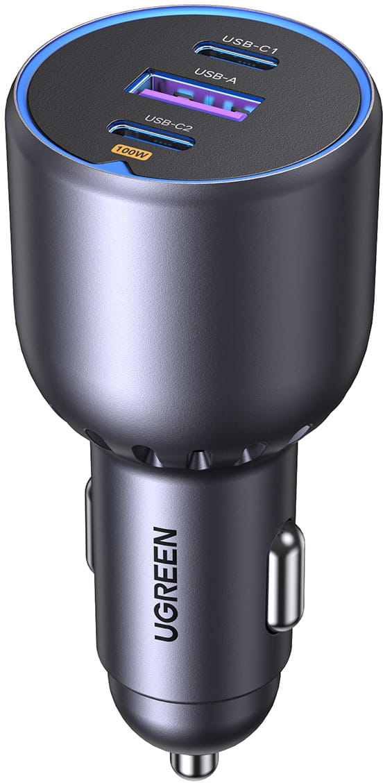 UGREEN-35025-6941876230259 UGREEN Fast Car Charger 130W 3-Port 35025 2x USB-C, 1x USB-A – Hochwertig & günstig bei ShopDeca