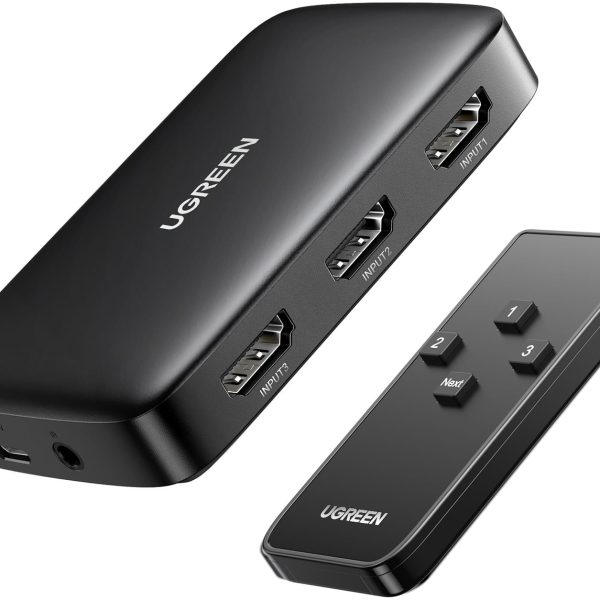 UGREEN Switcher HDMI 3 In 1 Out 80125 4K, 30HZ, Black, (BB)