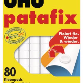 UHU Patafix Klebepads 9.5x17mm 48810 weiss, non-permanent 80 Stk.