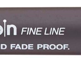 UNI-BALL Fineliner Pin 0.1mm PIN01-200(S) Dark Grey dunkelgrau
