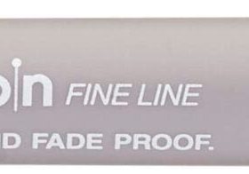 UNI-BALL Fineliner Pin 0.1mm PIN01-200(S) Light Grey hellgrau