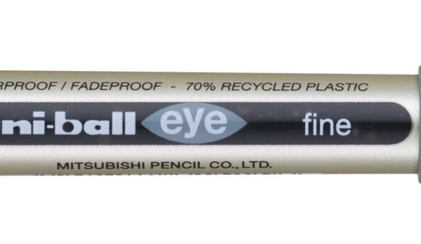 UNI-BALL Tintenroller Eye fine 0.7mm UB-157EBLACK schwarz, Eco