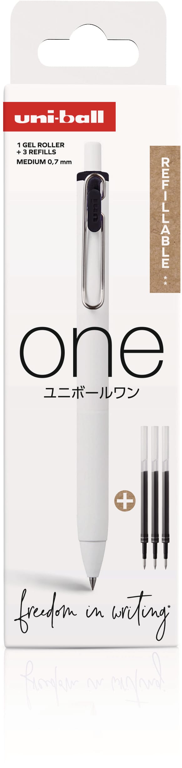UNI-BALL-UMNS-07-1-3R-3296280047584 UNI-BALL Gel-Roller ONE 0.7mm UMNS/07/1+3R schwarz – Hochwertig & günstig bei ShopDeca