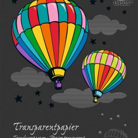 URSUS Transparentpapier-Block A4 12164699SE 115g, ass. 24 Blatt