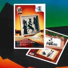 URSUS Scherenschnittpapier 35x50cm 1703290 80g, schwarz