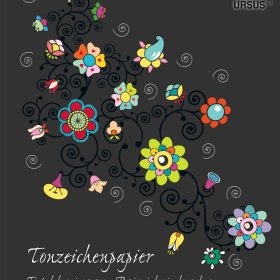 URSUS Tonzeichenpapier-Block A4 2134690SE 130g, schwarz 20 Blatt