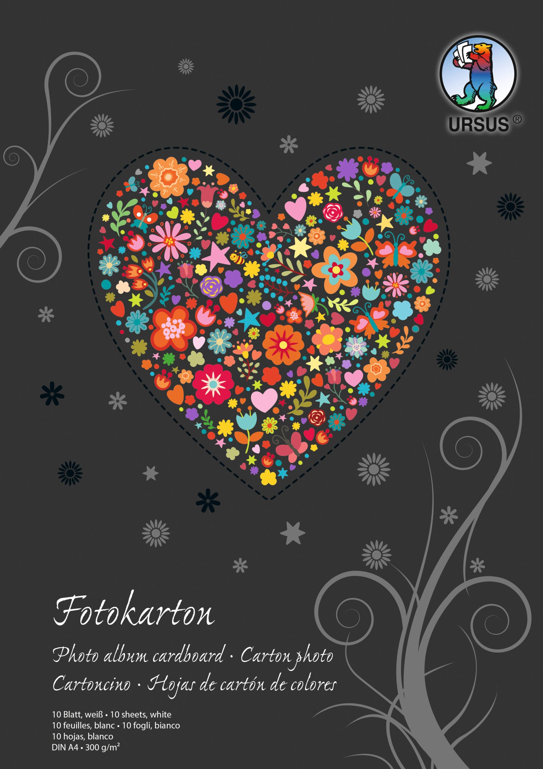 URSUS-3704601SE-4008525202349 URSUS Fotokarton-Block A4 3704601SE 300g, weiss 10 Blatt – Hochwertig & günstig bei ShopDeca