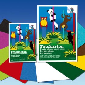 URSUS Fotokarton A4 3704699 300g, 10 Farben ass. 10 Blatt