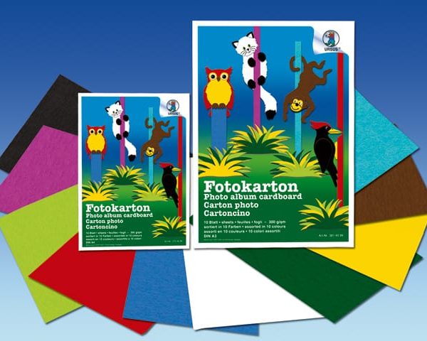 URSUS Fotokarton A3 3814099 300g, 10 Farben ass. 10 Blatt