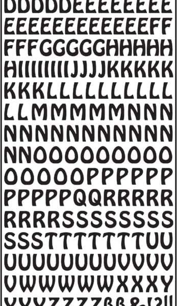 URSUS Kreativ Sticker 59100013 Buchstaben gold