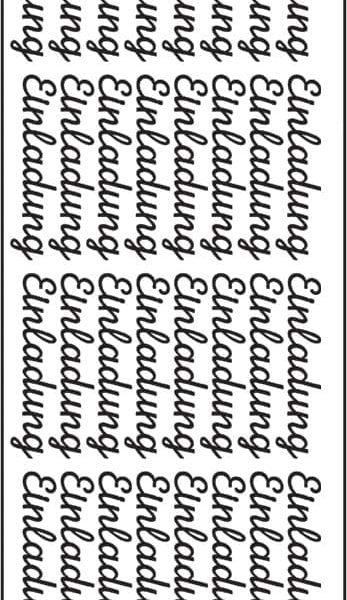 URSUS Kreativ Sticker 59110002 Einladung silber