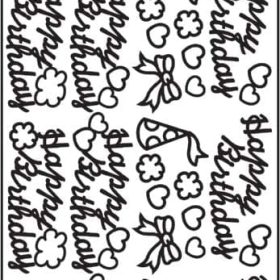 URSUS Kreativ Sticker 59160010 Happy Birthday multicolor