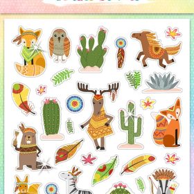 URSUS Glitzer-Sticker FUN Mot. 04 59540004F 156 Sticker