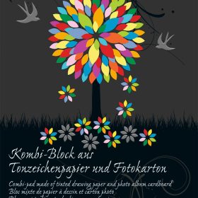 URSUS Kombi-Block 23x33cm 7770000SE 130g+300g, 25 Farben 50 Blatt