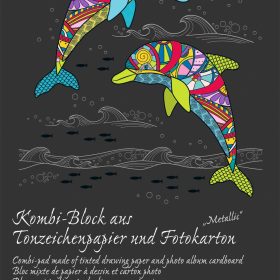 URSUS Kombi-Block 23x33cm 7770098SE 130g+300g, 25 Farben 30 Blatt