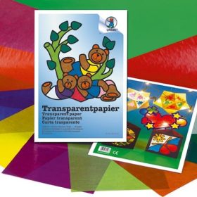 URSUS Transparentpapier 23x33cm 8230099F 42g, 10 Farben ass. 10 Blatt