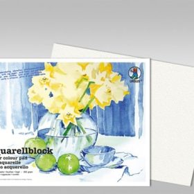 URSUS Aquarellpapier 18x24cm 9310000 200g, weiss 10 Blatt