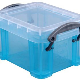 USEFULBOX Kunststoffbox 0,14lt 68501217 transparent blau