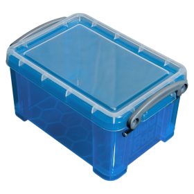 USEFULBOX Kunststoffbox 0,3lt 68501406 transparent blau
