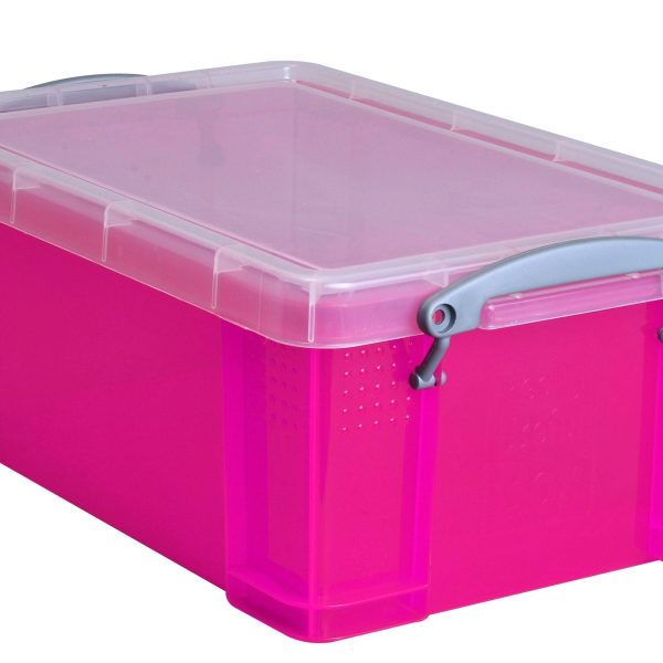 USEFULBOX Kunststoffbox 9lt 68502718 transparent pink