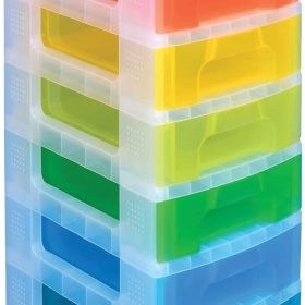 USEFULBOX Aufbewahrungsbox 42x30x121cm 68514200 11x7 Liter Schubladen