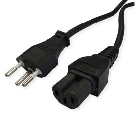 VALUE Netzkabel Black 19.99.1216 T12 auf C15 1.8m