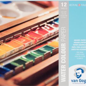 VAN GOGH Aquarell Papier 13 13,5x21cm 94171321 FSC-MIX 12 Blatt