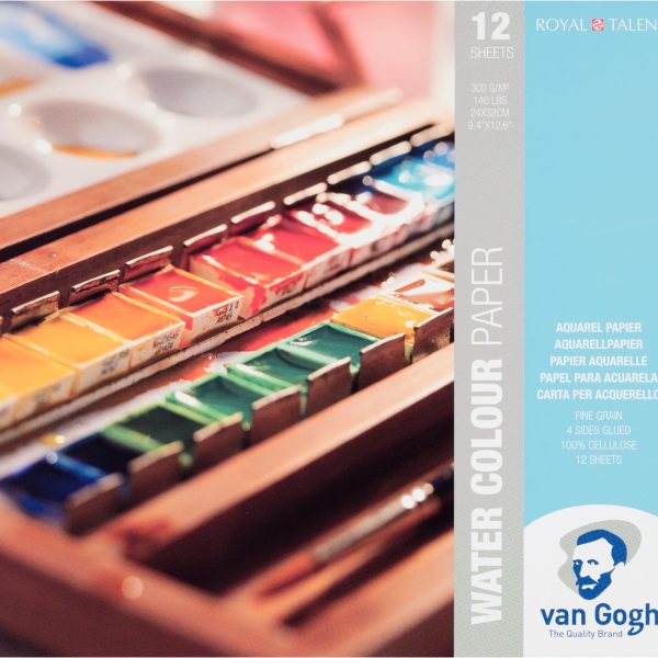 VAN GOGH Aquarell Papier 24x32cm 94173224 FSC-MIX 12 Blatt