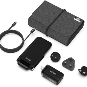 VINNIC Trivor 3-in-1 VPTK-31GTK Global Travel Kit, Black