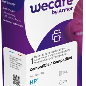 WECARE Tinte 62XL rebuilt schwarz C2P05AEWE zu HP Envy 5640 e-AiO 21ml
