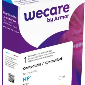 WECARE Tinte 364 rebuilt yellow CB320EEWE z.HP PhotoSmart D5460 5ml