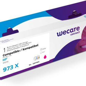 WECARE Tinte 973X rebuilt magenta F6T82AEWE zu HP PW Pro 452/477 8500 S.