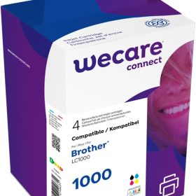 WECARE Multipack rebuilt CMYBK LC1000VAL z.Brother DCP-130 1x22/3x13ml