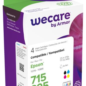 WECARE Multipack rebuilt CMYBK T071540WE z.Epson Stylus DX4000 4x9ml