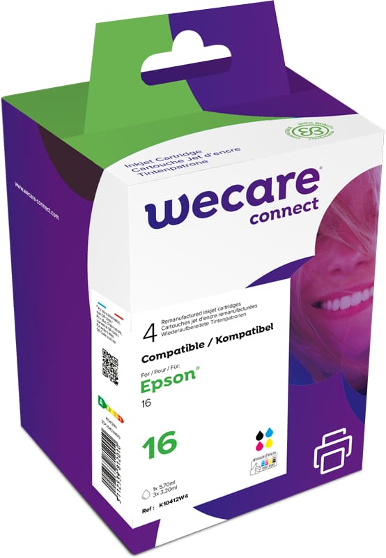 WECARE-T162640WE-3112539812010 WECARE Multipack rebuilt CMYBK T162640WE z.Epson WF2010 5.7/3x3.2ml – Hochwertig & günstig bei ShopDeca