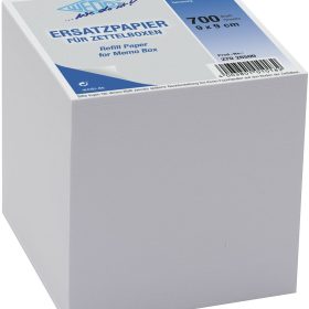 WEDO Ersatzzettel 9x9cm 27026500 lose 700Bl. weiss