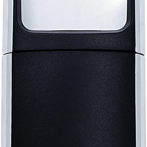 WEDO Rechtecklupe mit LED-Licht 2717501 schwarz Blister