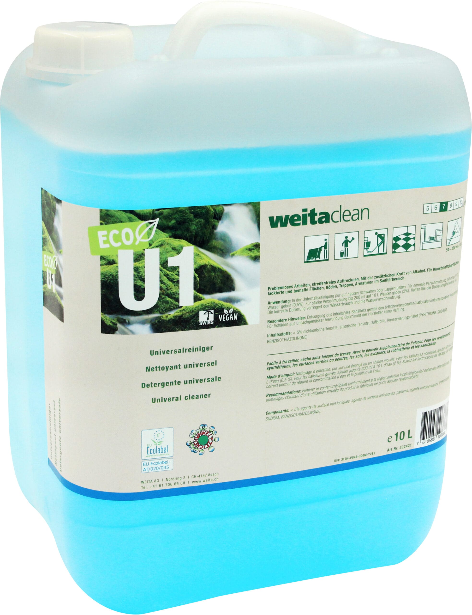 WEITACLEAN-19506.14310-7610588108888 WEITACLEAN Universalreiniger 10L 19506.14310 U1 ECO – Hochwertig & günstig bei ShopDeca