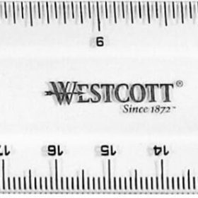 WESTCOTT Kunststofflineal 30cm E-10120 00 weiss
