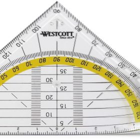WESTCOTT Geodreieck 14cm E-1013200 bruchsicher