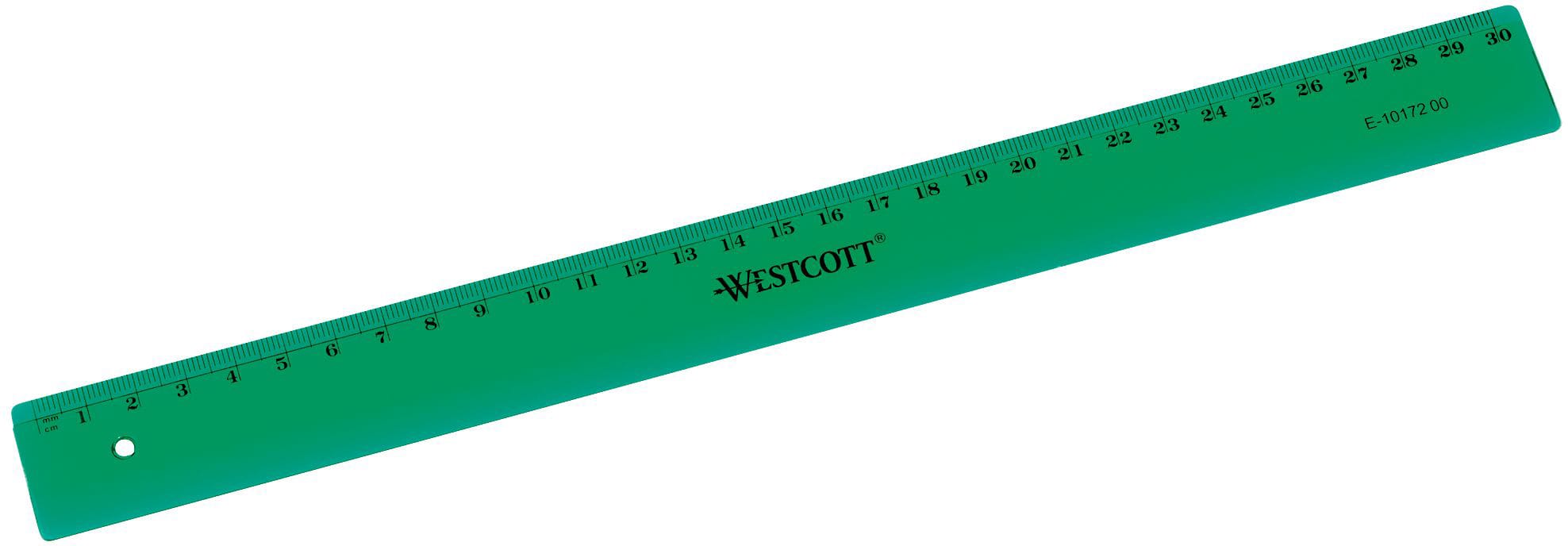 WESTCOTT-E-1017200-4027521513945 WESTCOTT Kunststofflineal 30cm E-1017200 cm Skala – Hochwertig & günstig bei ShopDeca