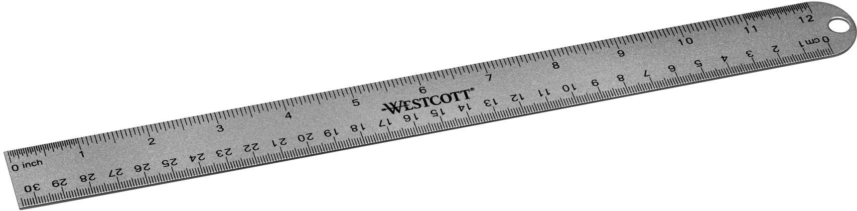 WESTCOTT-E-1417600-4027521514201 WESTCOTT Aluminium Lineal 30cm E-1417600 cm/inch Scala – Hochwertig & günstig bei ShopDeca