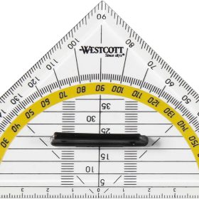 WESTCOTT Geodreieck 14cm E10133 BP abnehmbarer Griff