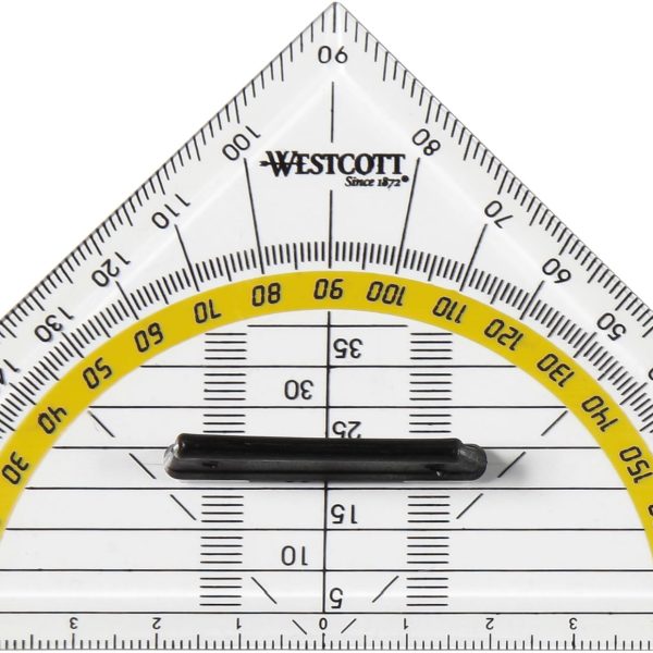 WESTCOTT Geodreieck 14cm E10133 BP abnehmbarer Griff