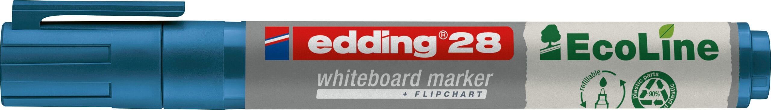 Nachhaltiger Edding 28 Boardmarker für Whiteboards - recyceltes Material - umweltfreundlich. EDDING Boardmarker 28 EcoLine 1.5mm 28-3 blau