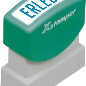 XSTAMPER Stempel Erledigt GE 18-B blau