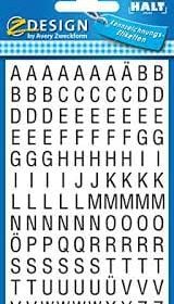 Z-DESIGN Letters schwarz 3720 6.5mm 240 St.