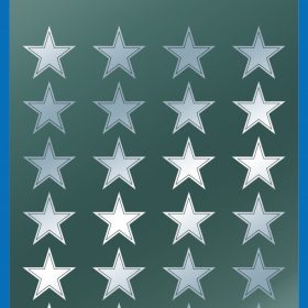 Z-DESIGN Sticker Sterne 52811 silber 2 Bogen